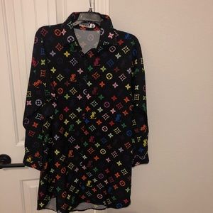 Dress shirt dress
